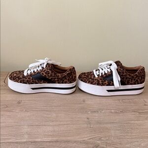 Leopard Print Women's Sneakers by Wild Pear